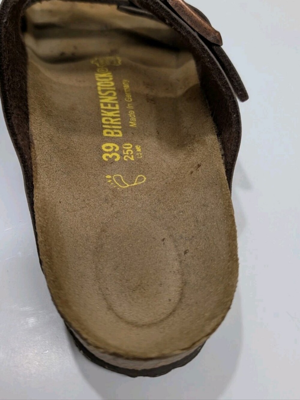 Birkenstock Arizona Slides Sandals Mens Brown 30 L8 M6 - Picture 12 of 14